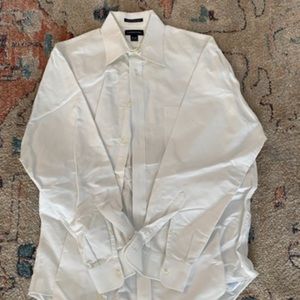 Lands End white button up